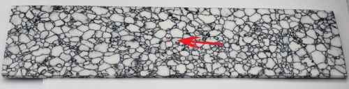 White With Black Web Tru-Stone Slab - 0.17